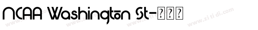 NCAA Washington St字体转换
